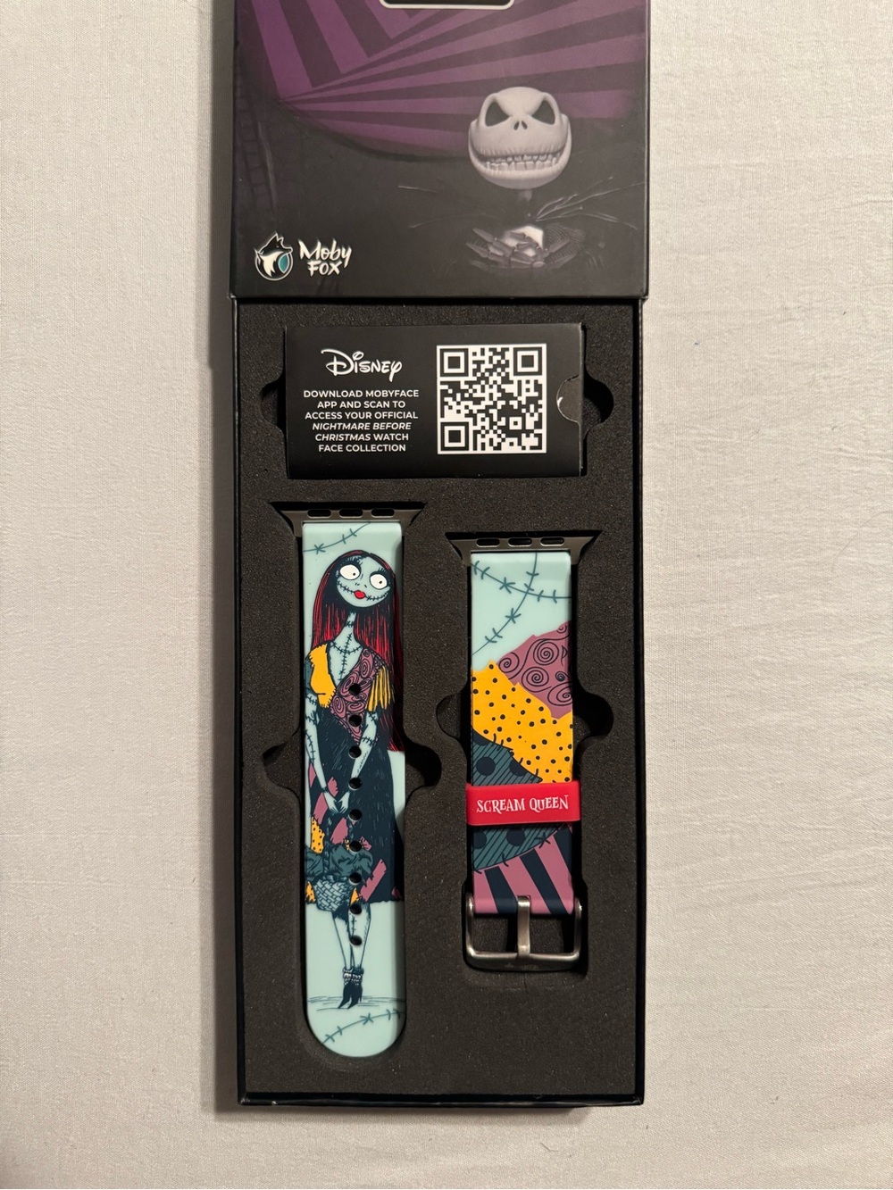 Disney Nightmare Sally Silicone Watch Band - Teal, Yellow, Red, Black - Picture 3 of 4